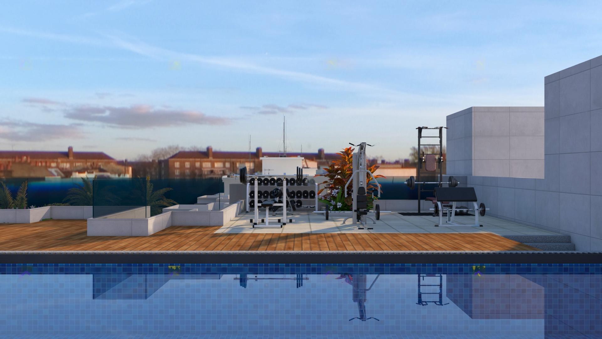 Silver Leaves open gym next to pool