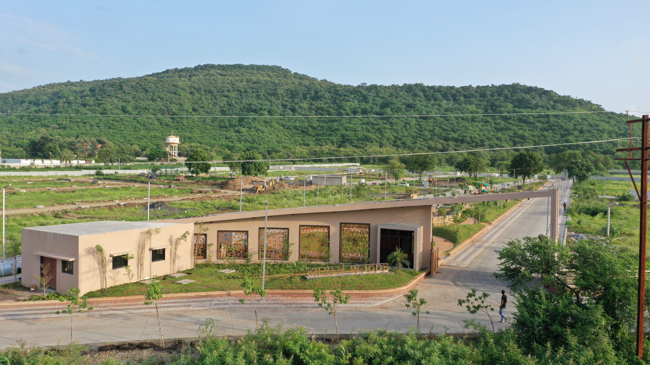Silver Woods Main Enterence gate with a Ralamandal hills view 4