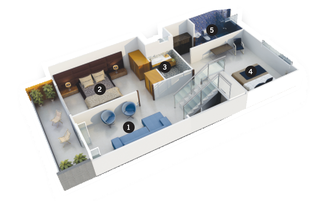 Silver Skypark Row House Garden Floor Plan