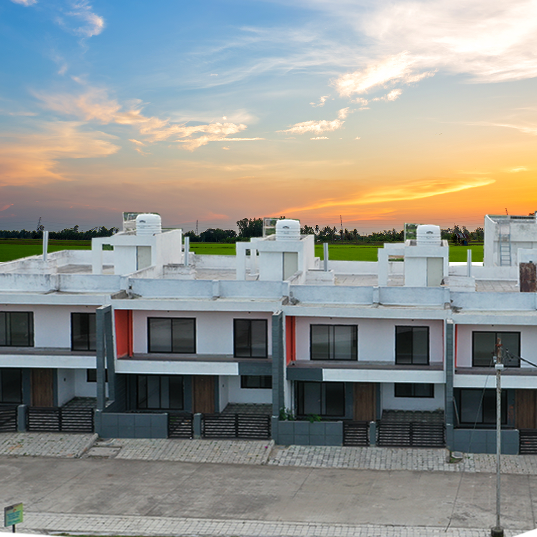 Silver Skypark Row Villas actual project photos