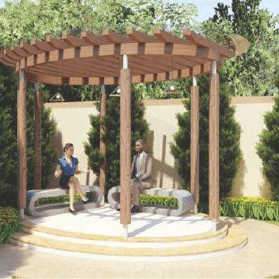 Silver StarCity Relaxing area computer generated image