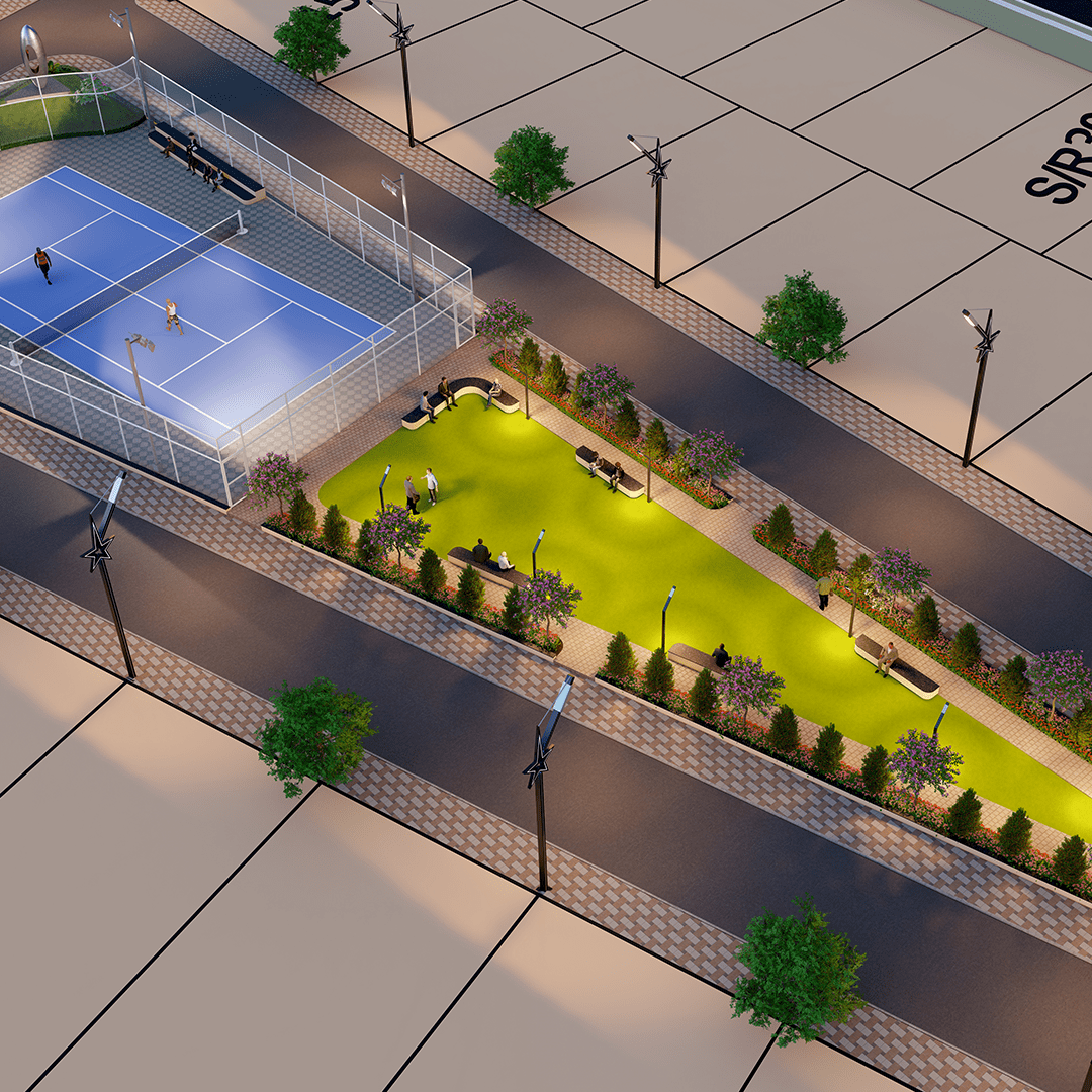 Silver Star City Premium 2 Tennis Court and Garden Area