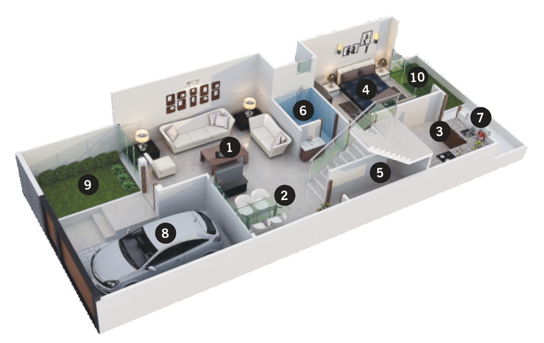 Silver Skypark ground floor plan Image