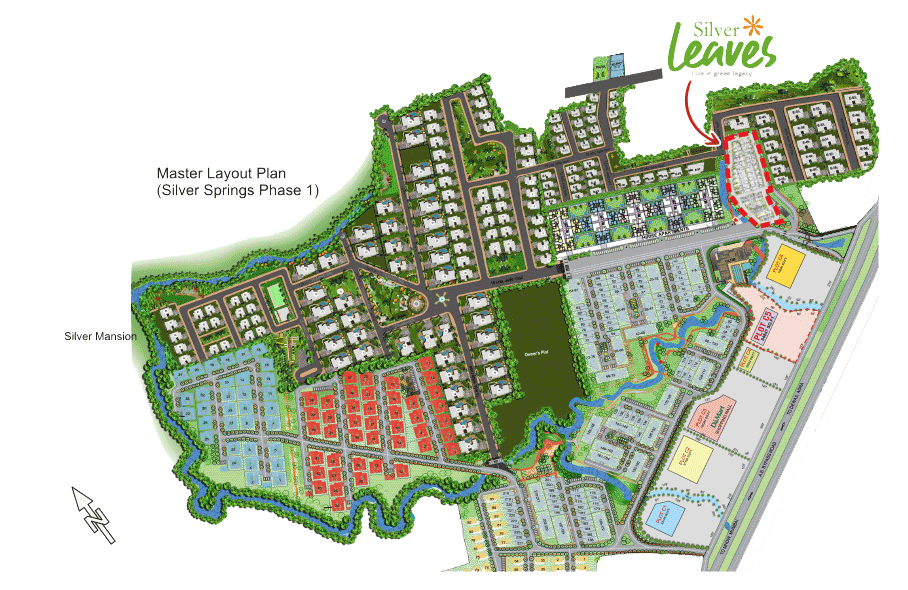 Silver Leaves Location on Map