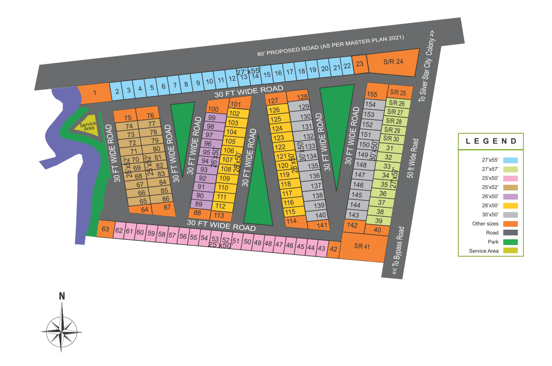Silver Star City Premium 2 Master Layout Plan