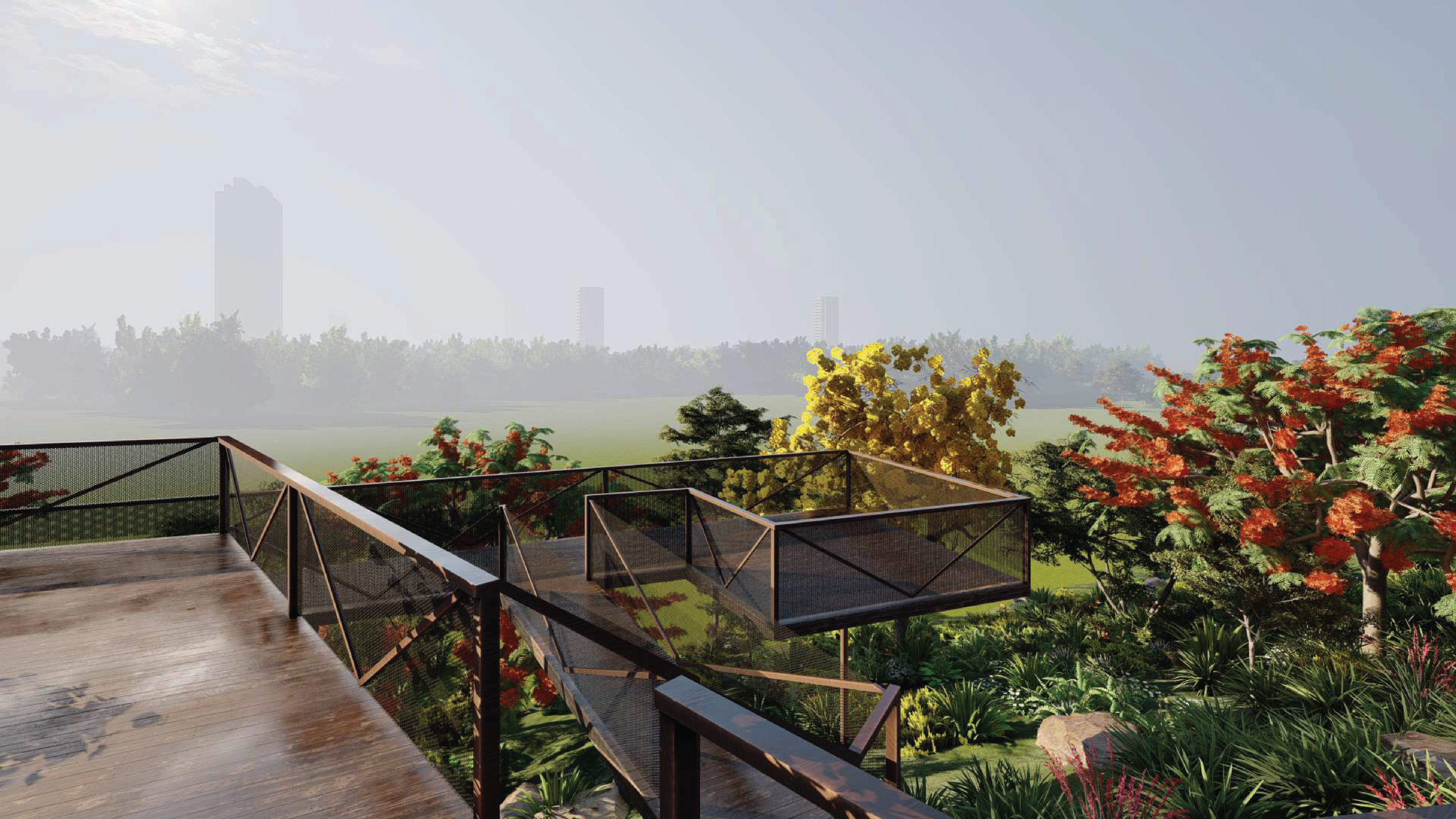 Silver Sky Park Hill Top Amazing Computer Generated Balcony View 2