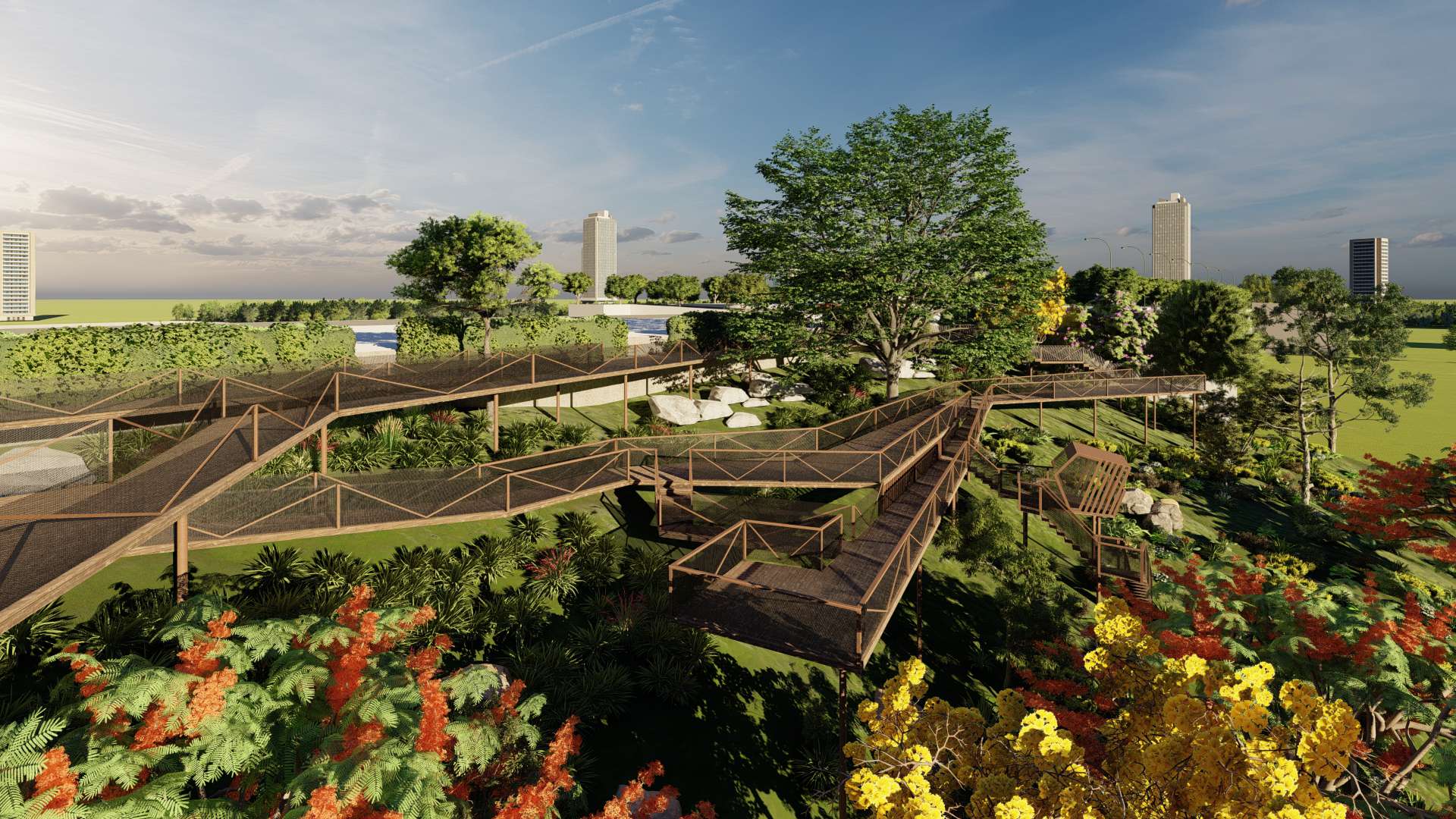 Silver Sky Park Hill Top Amazing Computer Generated View 1