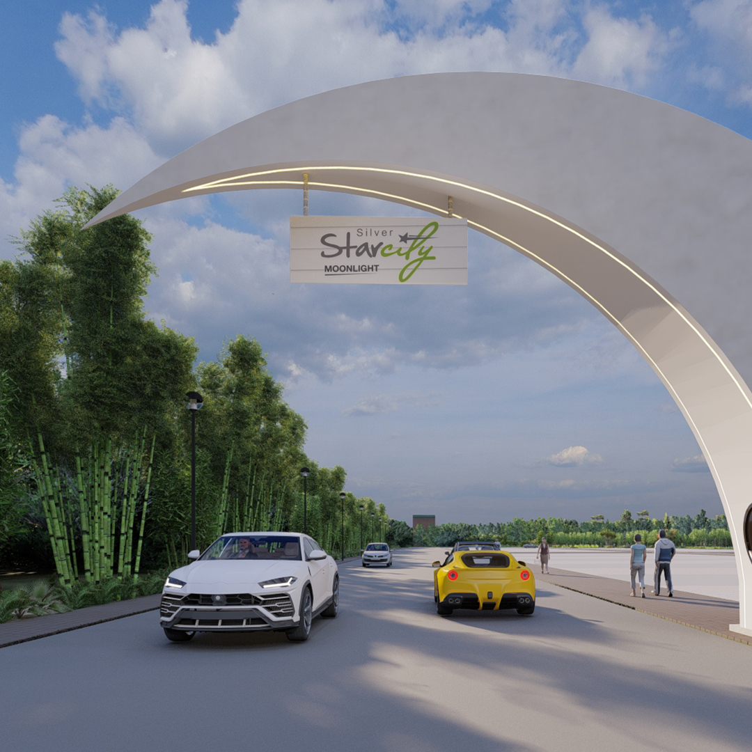 Silver Starcity Moonlight Entry Gate