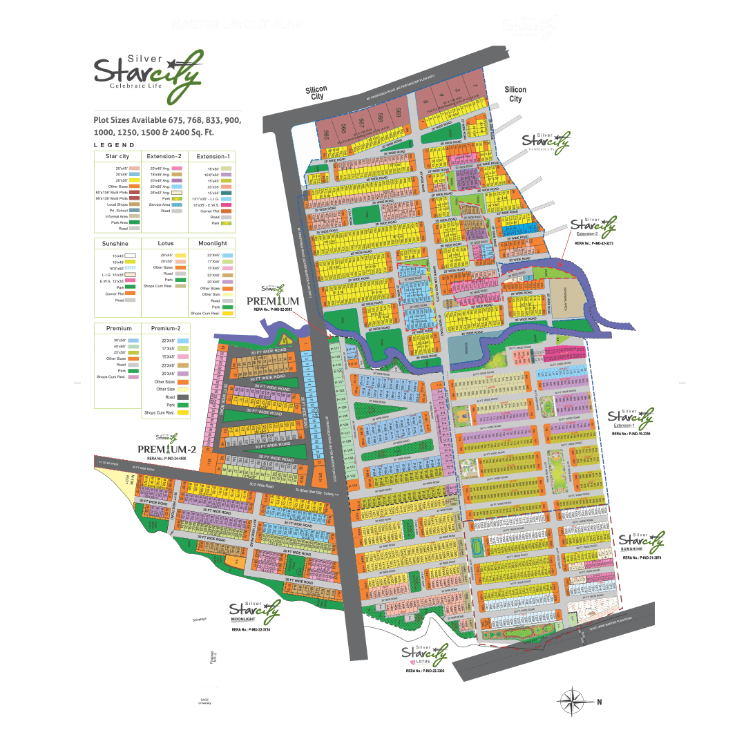 Silver Star City Master Layout Plan
