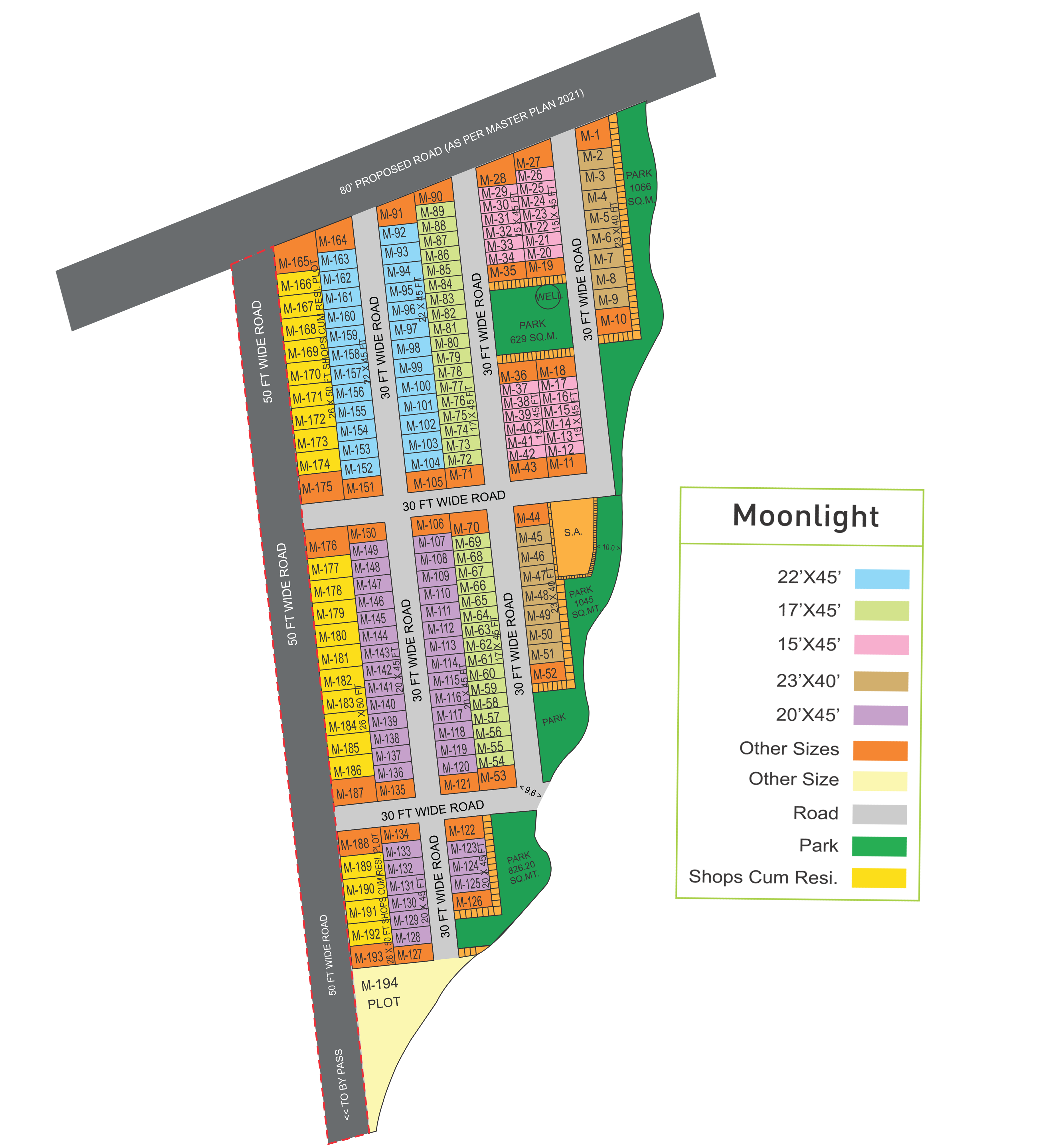 Silver Starcity Moonlight Master Layout