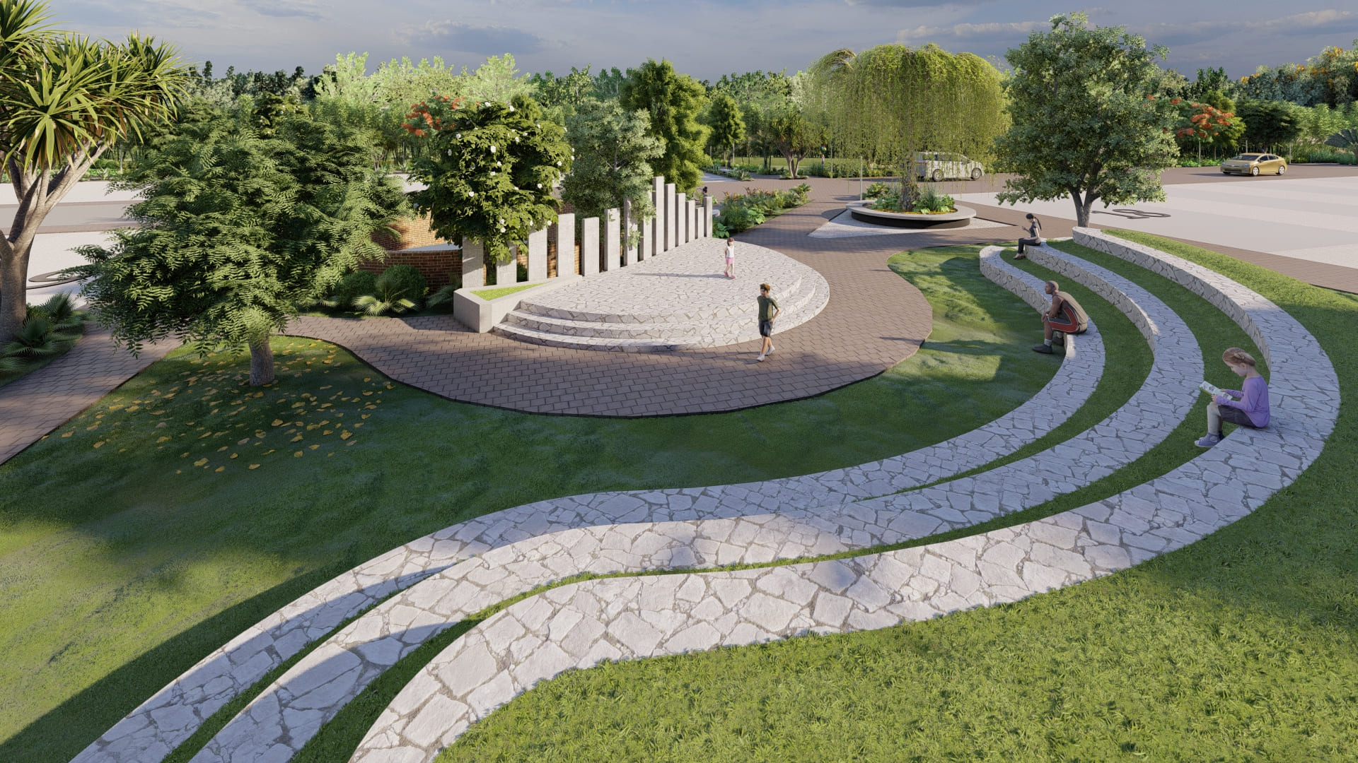 Silver Starcity Moonlight Performance Stage