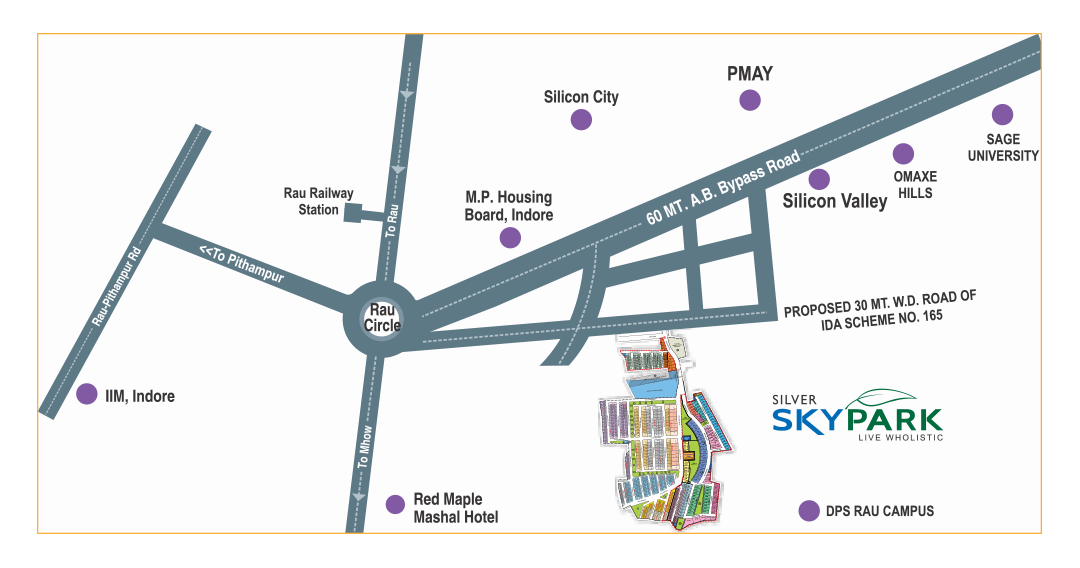 Silver Sky Park Hill Top Location Plan