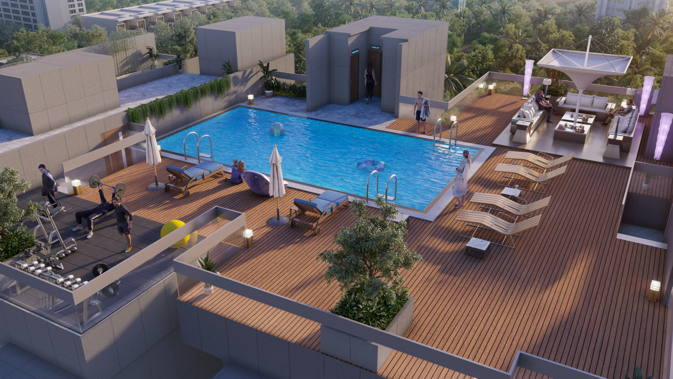 Silver Leaves pool and open gym image