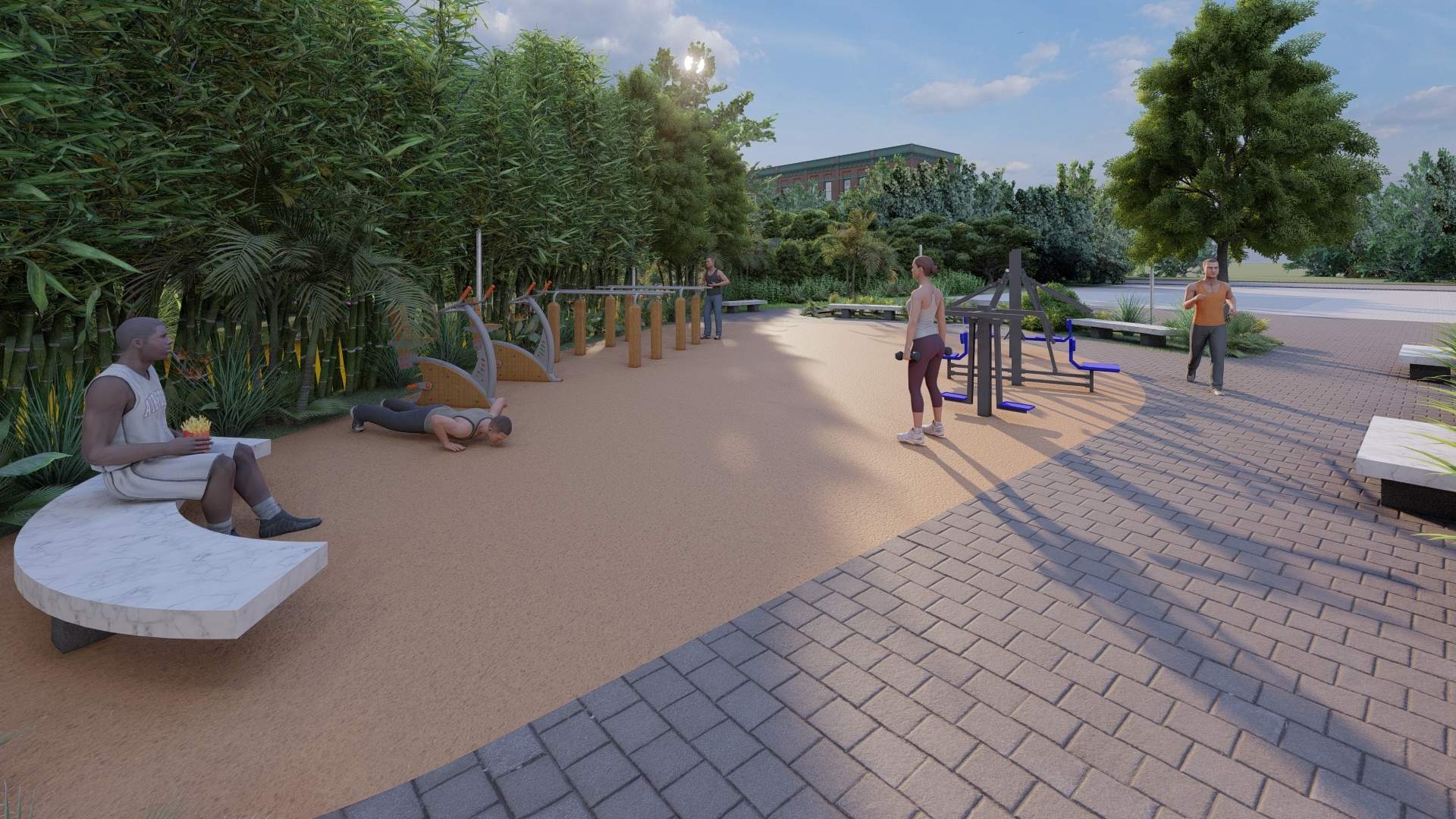 Silver Star City Moonlight Open Gym Area